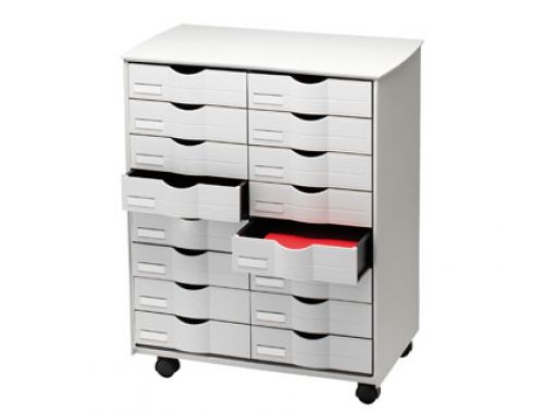 Movel auxiliar fast-paperflow multifuncoes com 16 blocos 2 coluna 715 x 580 x 343 mm , Paperflow , 43541 , 3660141060553